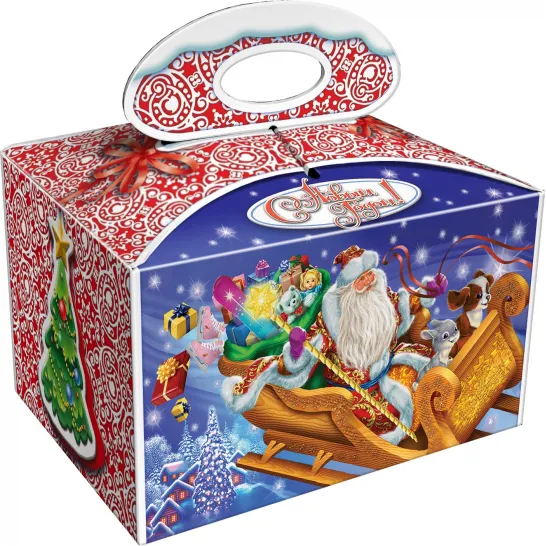 Сладкий новогодний подарок Снежок 300 грамм стандарт